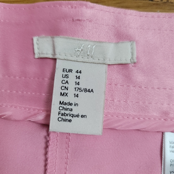 H&M Pink Satin Wide Leg Pants - Picture 3 of 9